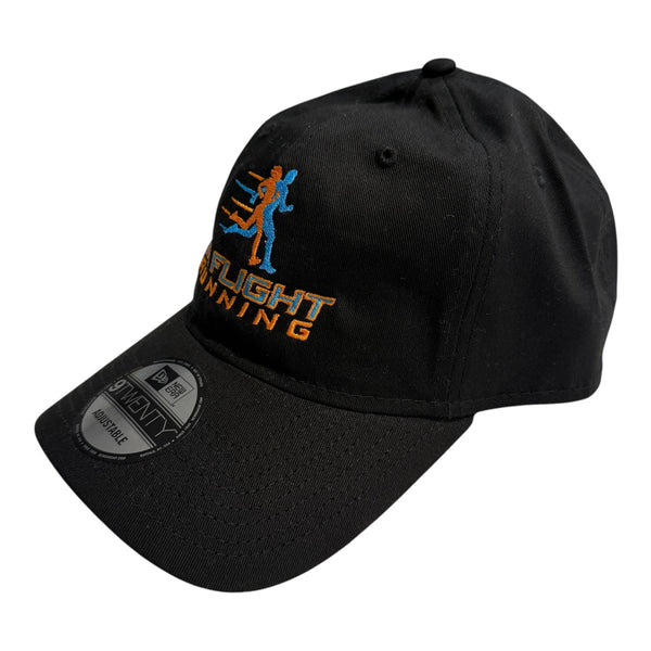 In Flight Running black unstructured cap with adjustable closure and embroidered logo. Cotton blend.