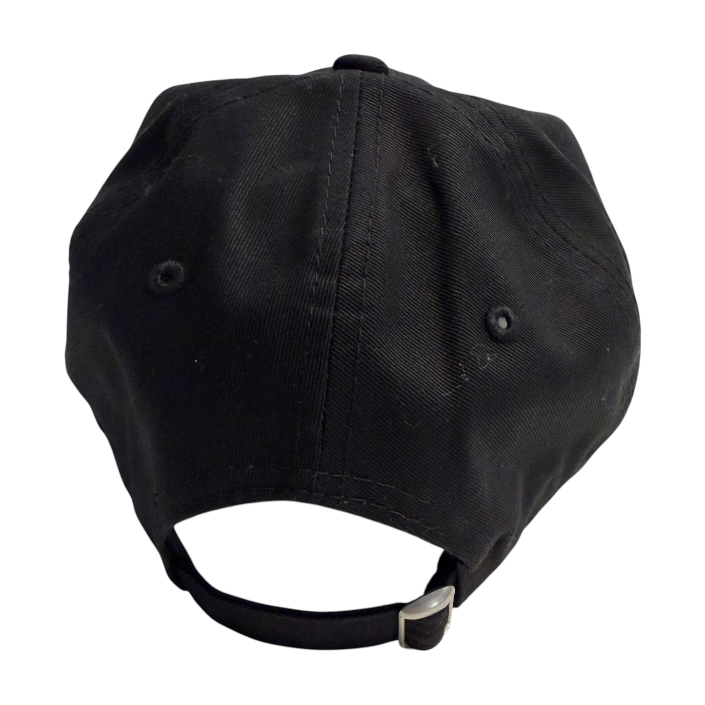In Flight Running black unstructured cotton cap with adjustable strap and embroidered logo