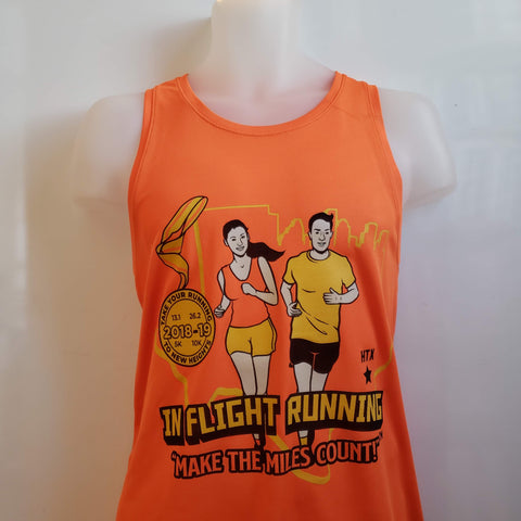 2018-19 In Flight Running - Men's Dry Fit Tank - Medal Time Orange