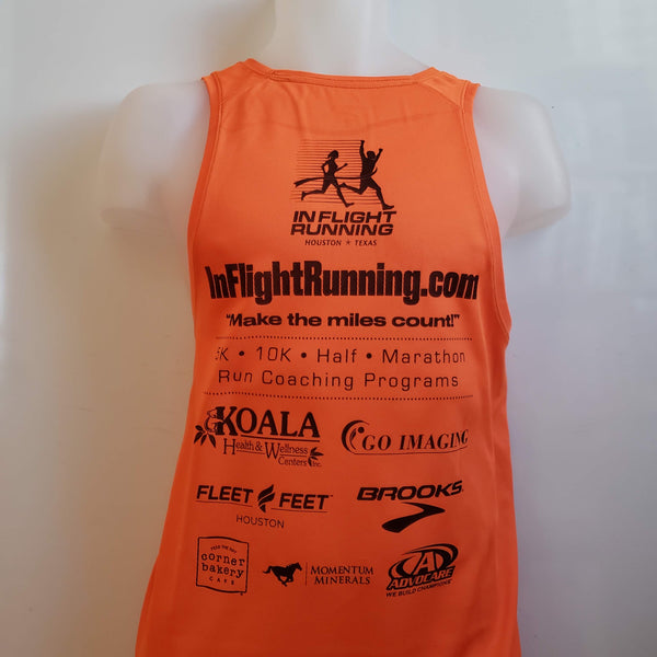 2018-19 In Flight Running - Men's Dry Fit Tank - Medal Time Orange