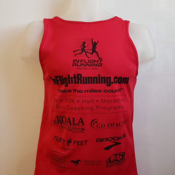 2018-19 In Flight Running - Men's Dry Fit Tank - Medal Time Red Augusta