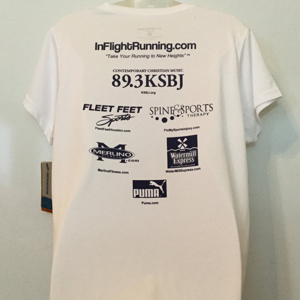 2009-10 In Flight Running - Women's T -  Dry Fit - Big Texas - White