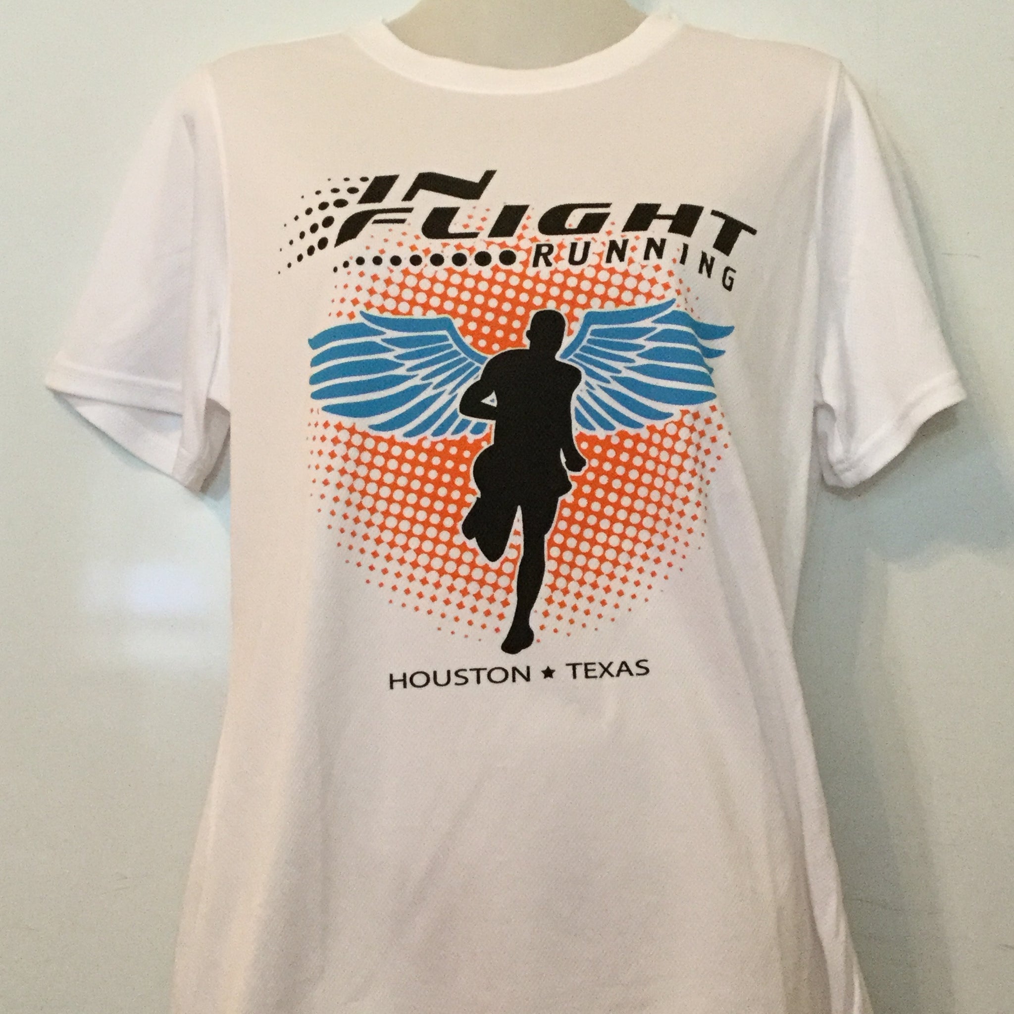 2011-12 In Flight Running Women's T -  Dry Fit - Winged Runner - White