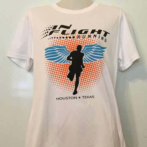 2011-12 In Flight Running Women's T -  Dry Fit - Winged Runner - White