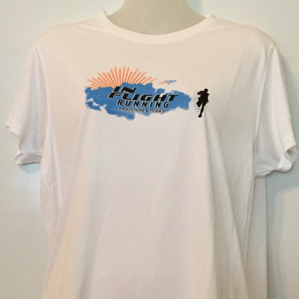 2010-11 In Flight Running - Women's T -  Dry Fit - Space Shuttle - White
