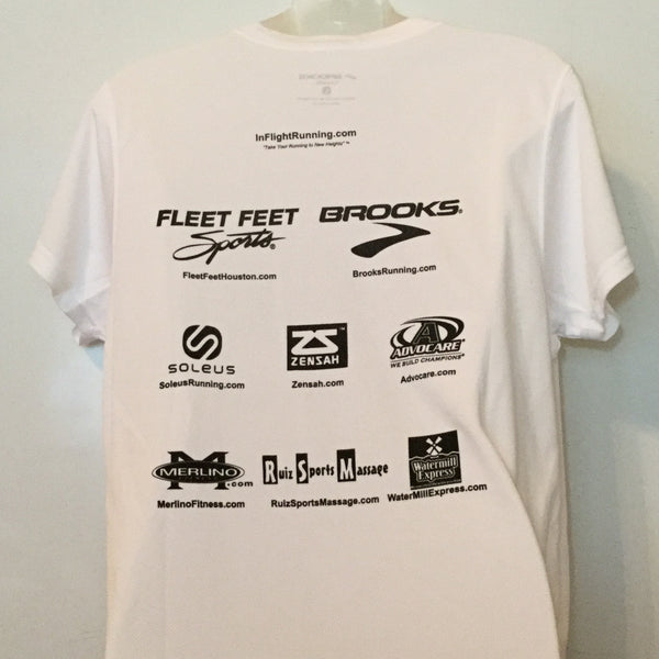 2010-11 In Flight Running - Women's T -  Dry Fit - Space Shuttle - White