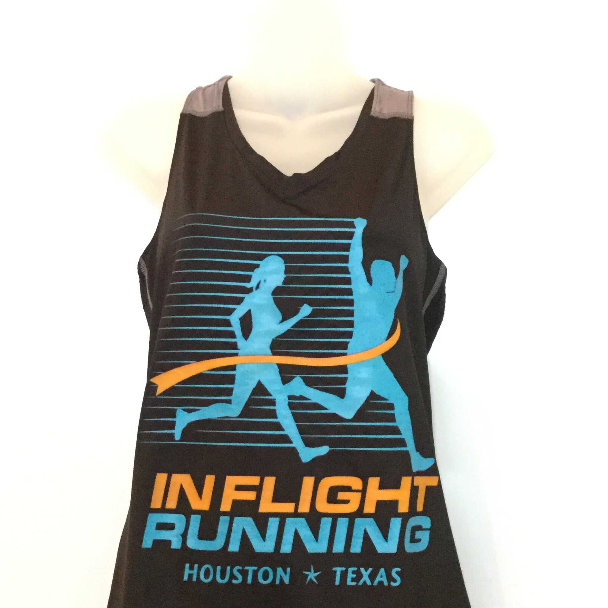 2016-17 In Flight Running - Women's Tank -  Dry Fit - New Logo Black/Gray