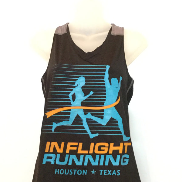 2016-17 In Flight Running - Women's Tank -  Dry Fit - New Logo Black/Gray