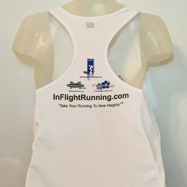 2007-08 In Flight Running - Men's Tank -  Dry Fit - White