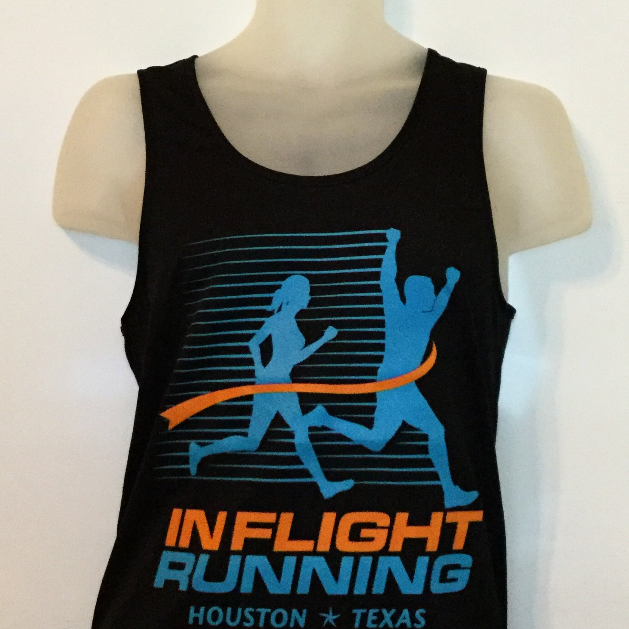 2016-17 In Flight Running - Men's Tank -  Dry Fit - New Logo Black