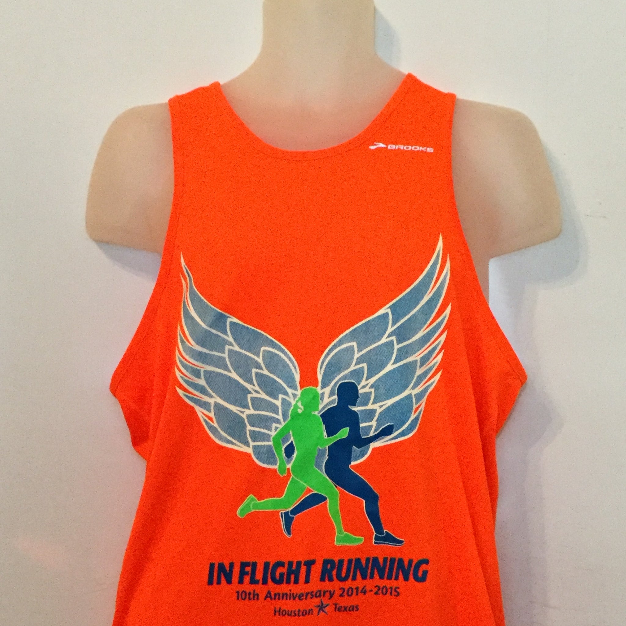 2014-15 In Flight Running - Men's Tank -  Dry Fit - Winged Orange Crush