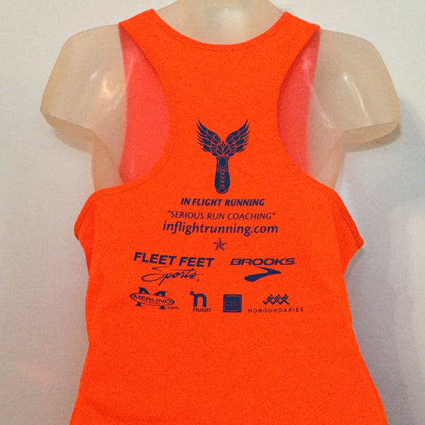 2014-15 In Flight Running - Men's Tank -  Dry Fit - Winged Orange Crush