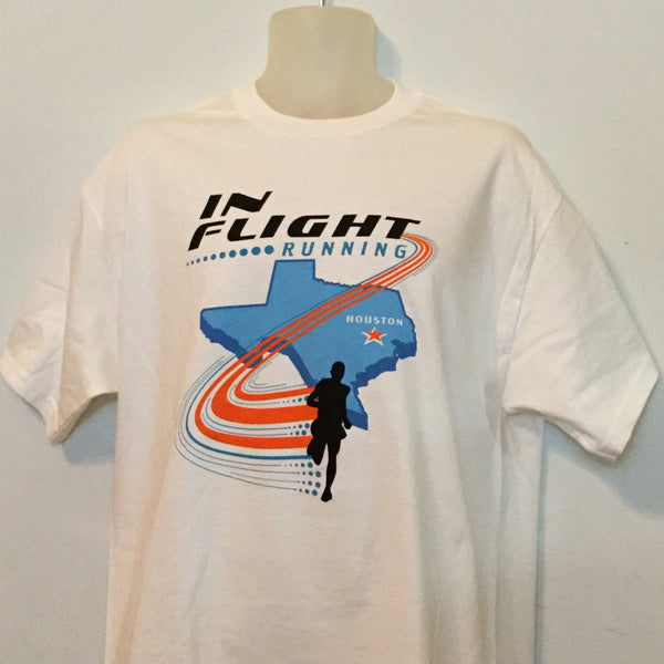 In Flight Running - Unisex 100% Cotton T - White Texas