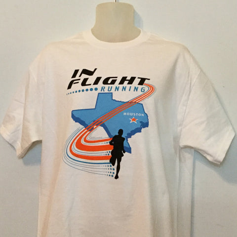In Flight Running - Unisex 100% Cotton T - White Texas