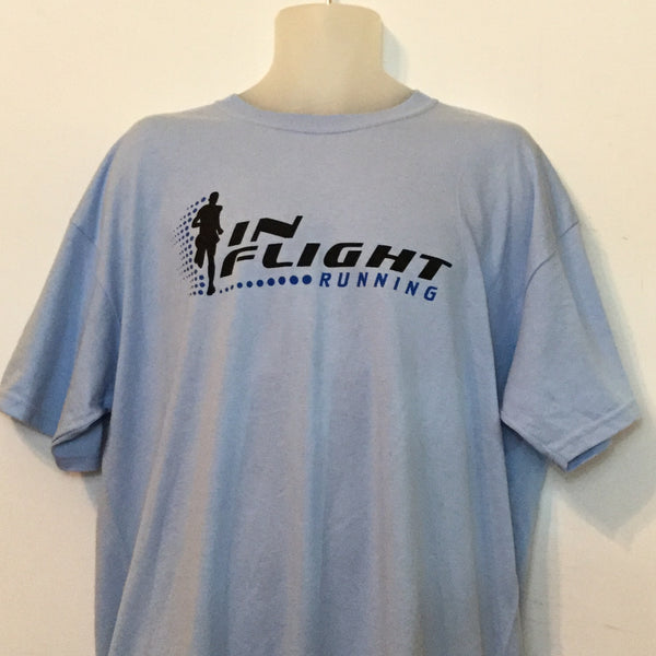 In Flight Running - Unisex 50/50 T - Light Blue