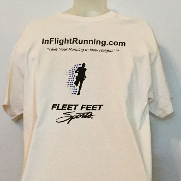 In Flight Running - Unisex 50/50 T - Natural Off White