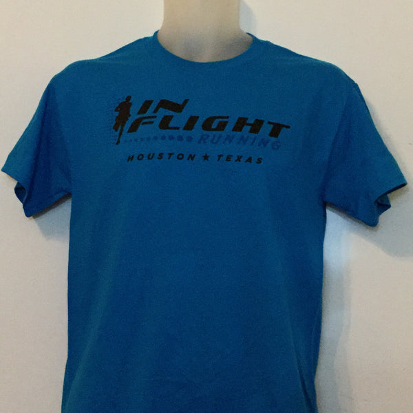 In Flight Running - Unisex 50/50 T - Sapphire Blue