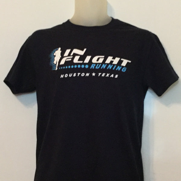 In Flight Running - Unisex 50/50 T - Navy Blue