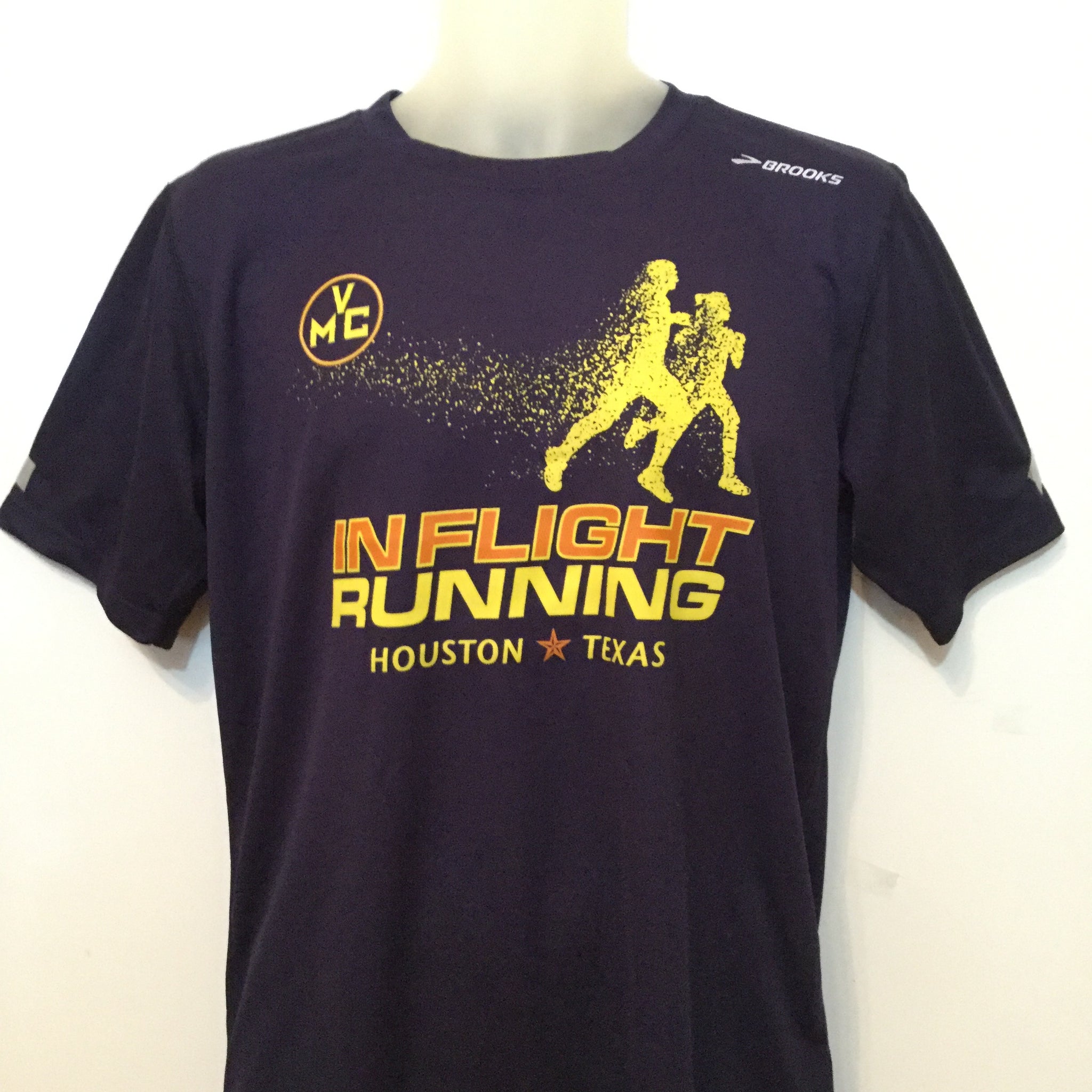 2017-18 In Flight Running - Women's T - Dry Fit - Disintegrating Runner - Navy Blue