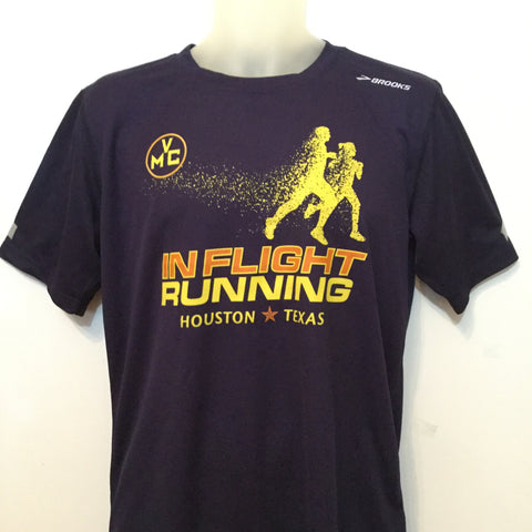 2017-18 In Flight Running - Women's T - Dry Fit - Disintegrating Runner - Navy Blue